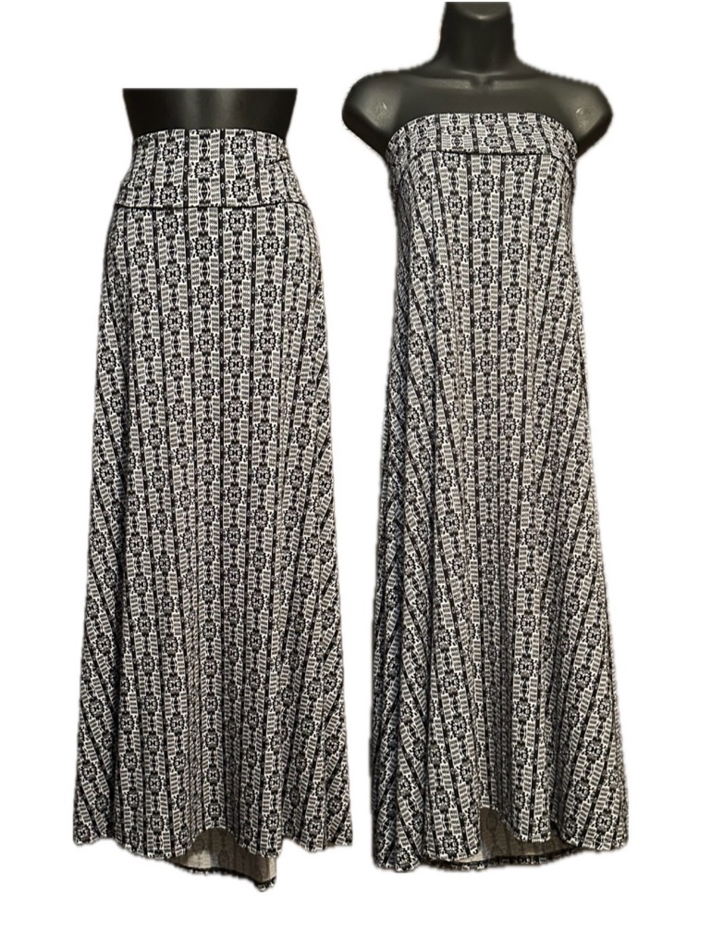 LuLaRoe maxi skirt / strapless dress
